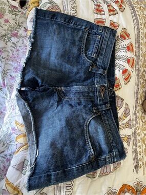 Lucky Brand the Cut Off dark Blue Denim Cutoff Shorts - Women